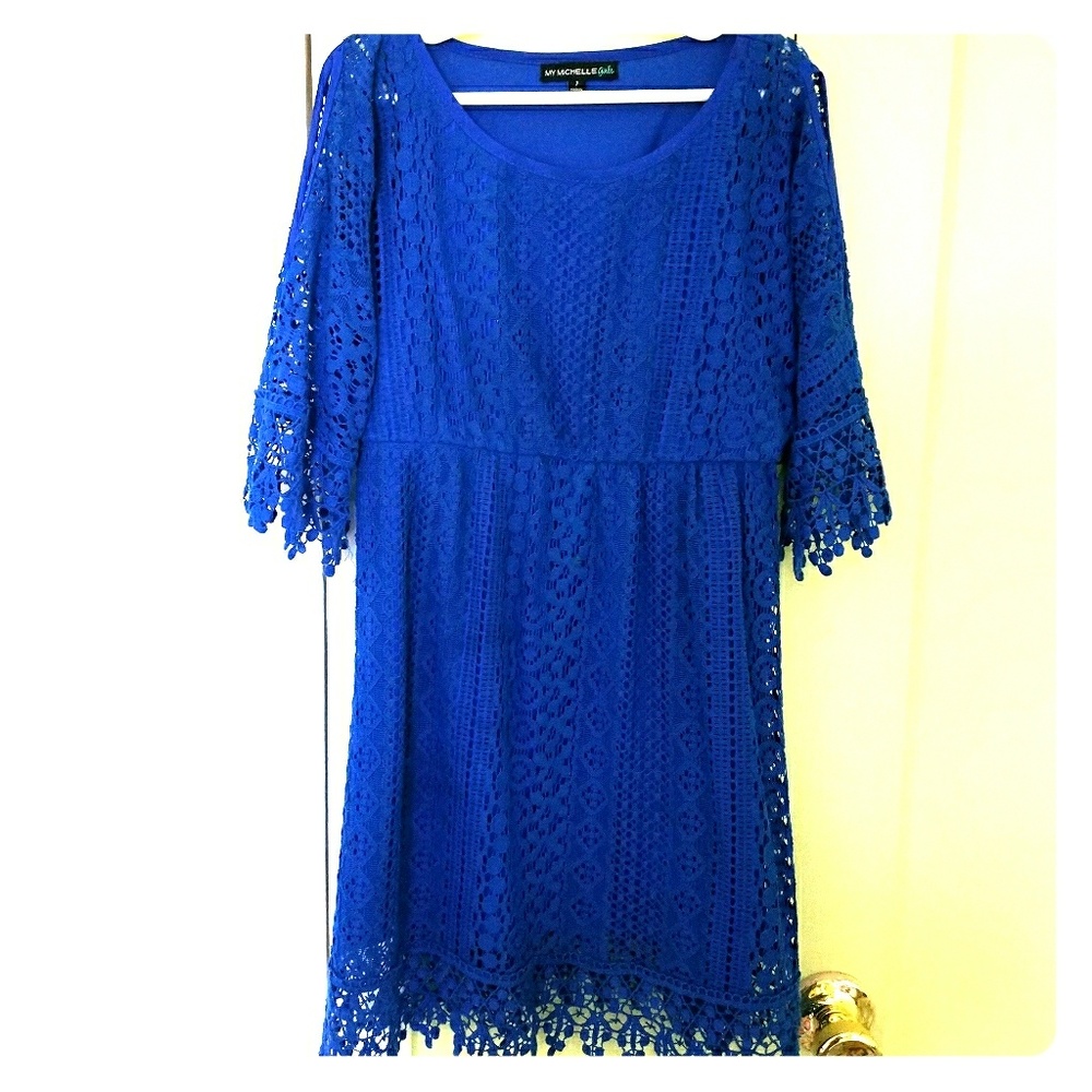Royal blue dress. Size 7